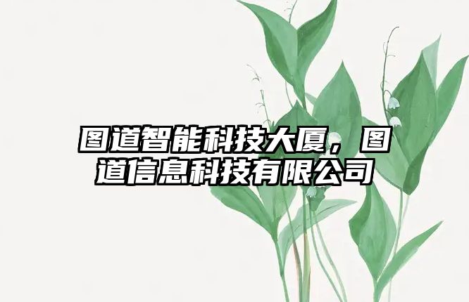 圖道智能科技大廈，圖道信息科技有限公司