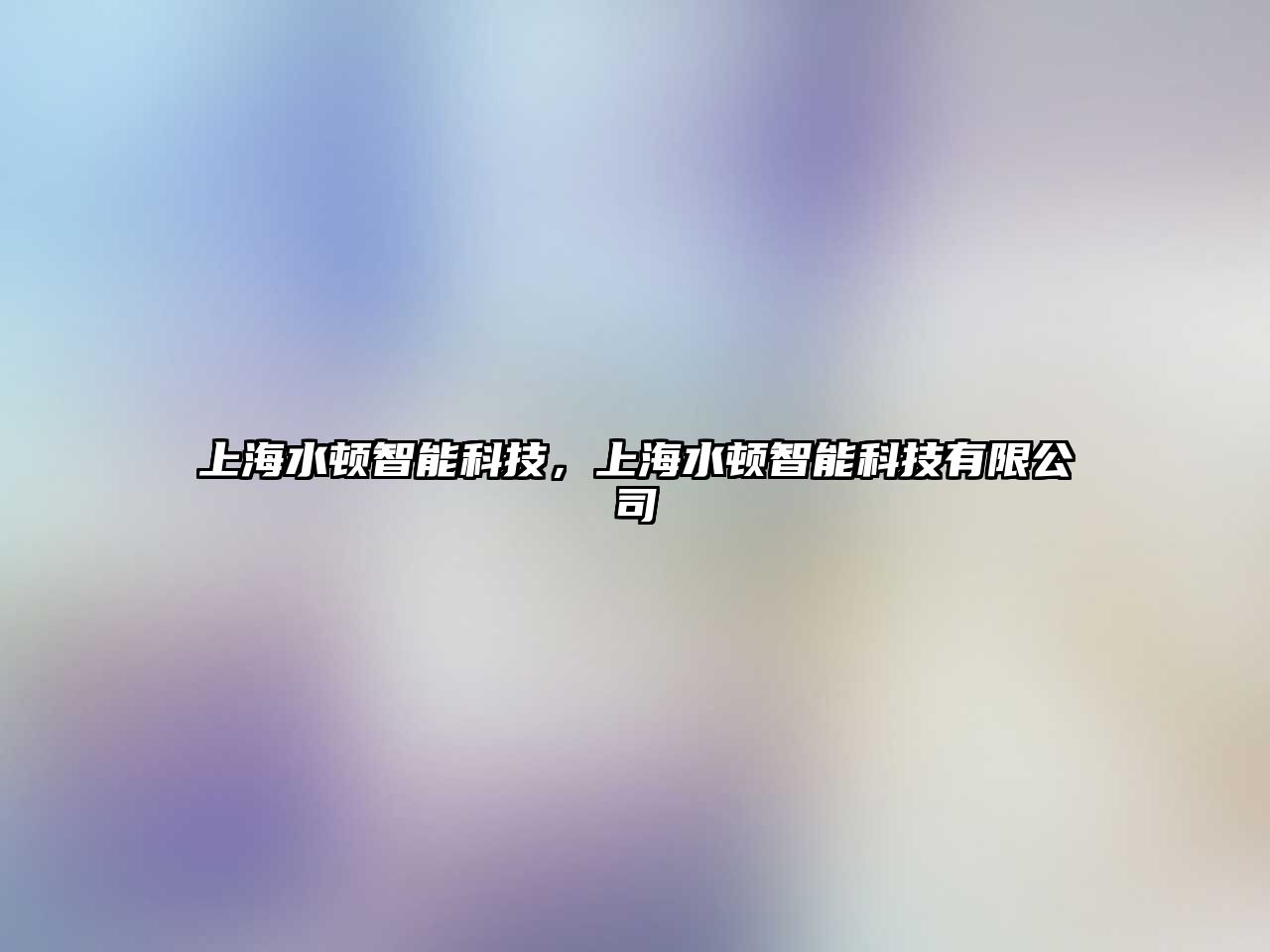 上海水頓智能科技，上海水頓智能科技有限公司