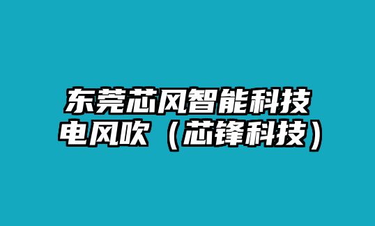 東莞芯風智能科技電風吹（芯鋒科技）