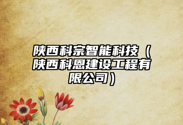 陜西科宗智能科技（陜西科恩建設工程有限公司）