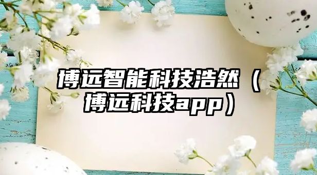 博遠智能科技浩然（博遠科技app）