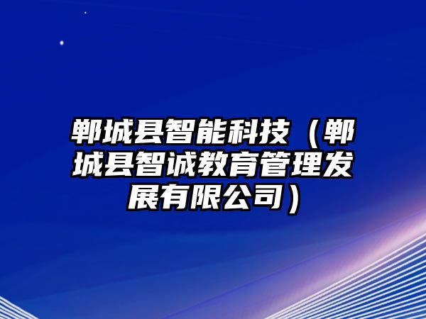 鄲城縣智能科技（鄲城縣智誠(chéng)教育管理發(fā)展有限公司）