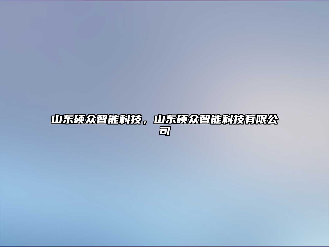 山東碩眾智能科技，山東碩眾智能科技有限公司