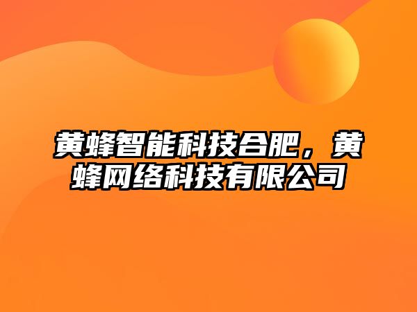 黃蜂智能科技合肥，黃蜂網絡科技有限公司