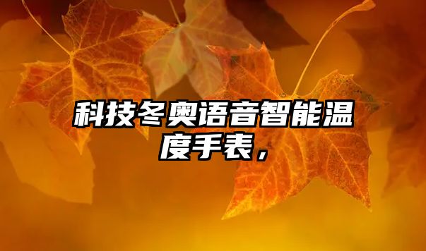 科技冬奧語音智能溫度手表，