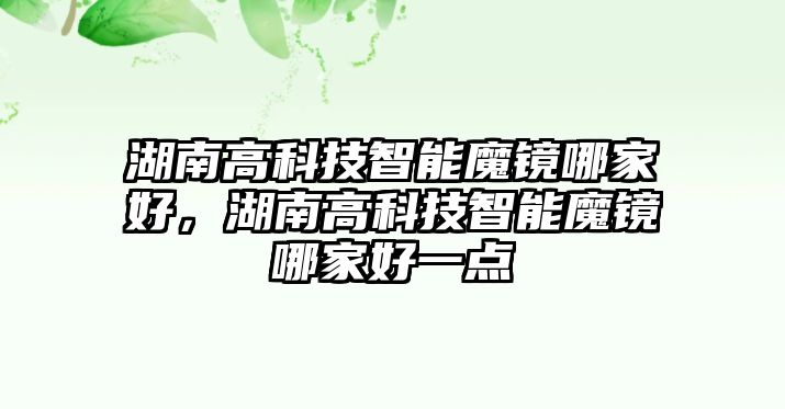 湖南高科技智能魔鏡哪家好，湖南高科技智能魔鏡哪家好一點