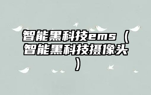 智能黑科技ems（智能黑科技攝像頭）