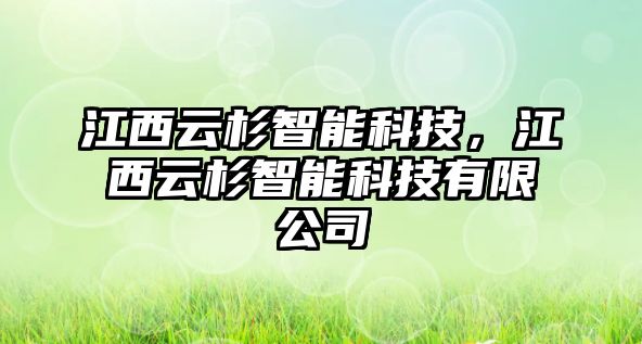 江西云杉智能科技，江西云杉智能科技有限公司