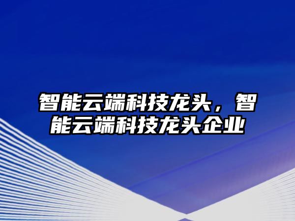 智能云端科技龍頭，智能云端科技龍頭企業