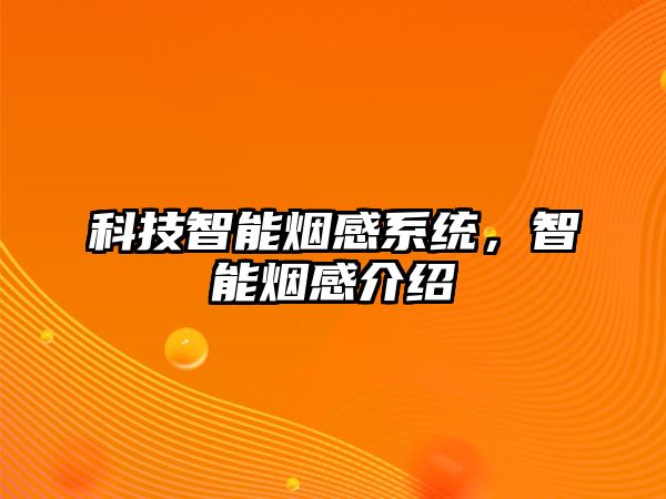 科技智能煙感系統，智能煙感介紹