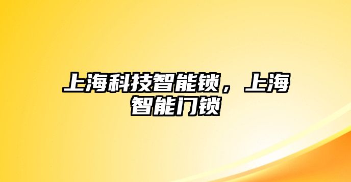 上海科技智能鎖，上海智能門鎖