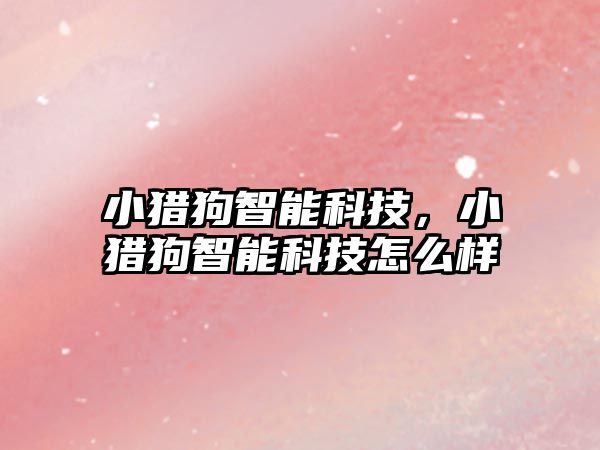 小獵狗智能科技，小獵狗智能科技怎么樣