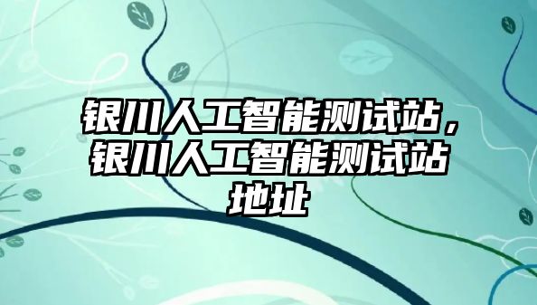 銀川人工智能測試站，銀川人工智能測試站地址