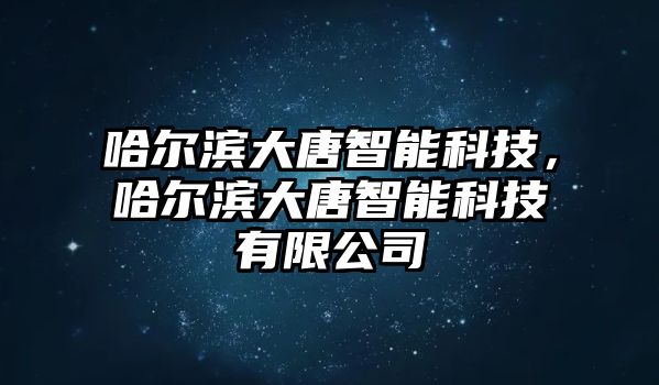 哈爾濱大唐智能科技，哈爾濱大唐智能科技有限公司