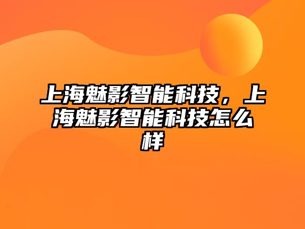 上海魅影智能科技，上海魅影智能科技怎么樣