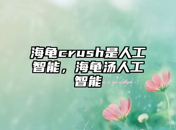 海龜crush是人工智能，海龜湯人工智能