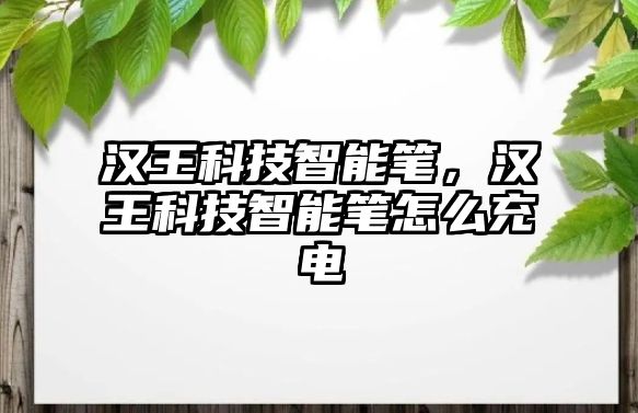 漢王科技智能筆，漢王科技智能筆怎么充電